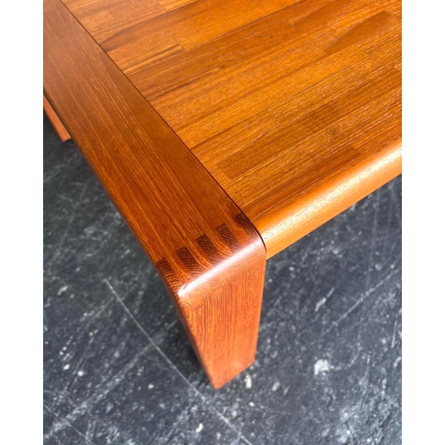 Wood Danish Teak D-Scan Coffee Table For Sale - Image 7 of 10