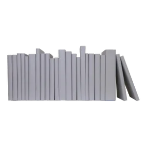 Decorative Books - Stone Oversized Paper Wrapped Books - Grey Books By The Foot