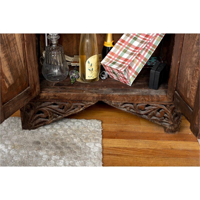 Antique Indonesian Carved Marble Top Cabinet For Sale - Image 11 of 12