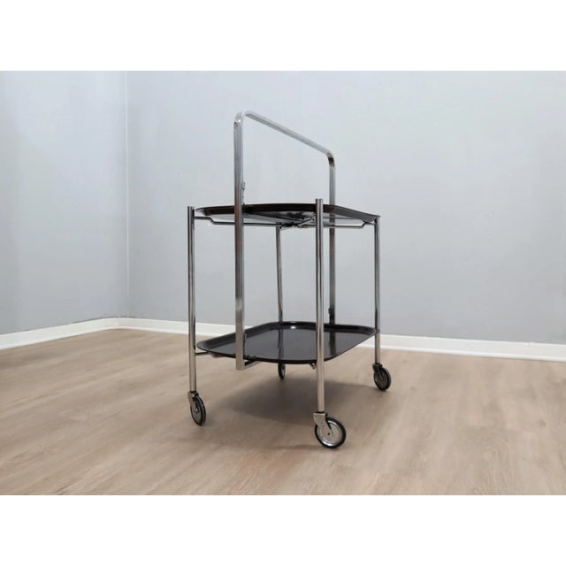 Vintage Foldable Serving Trolley, 1960s For Sale - Image 13 of 13