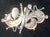 Mid 20th Century Tricia Young Sterling, 18k Gold, Druzy Quartz, and Moonstone Pin/Pendant and Earrings, 3 Pieces For Sale - Image 4 of 7