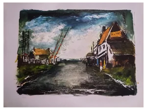 Maurice de Vlaminck, Landscape, 1920s, Lithograph