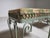Italian Wrought Iron Stools with Floral Upholstery, 1950s, Set of 2 For Sale - Image 3 of 10