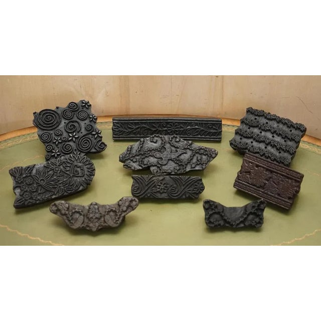 We are delighted to offer for sale this hand carved in sycamore wood printing block which is long for butterfly borders. A...