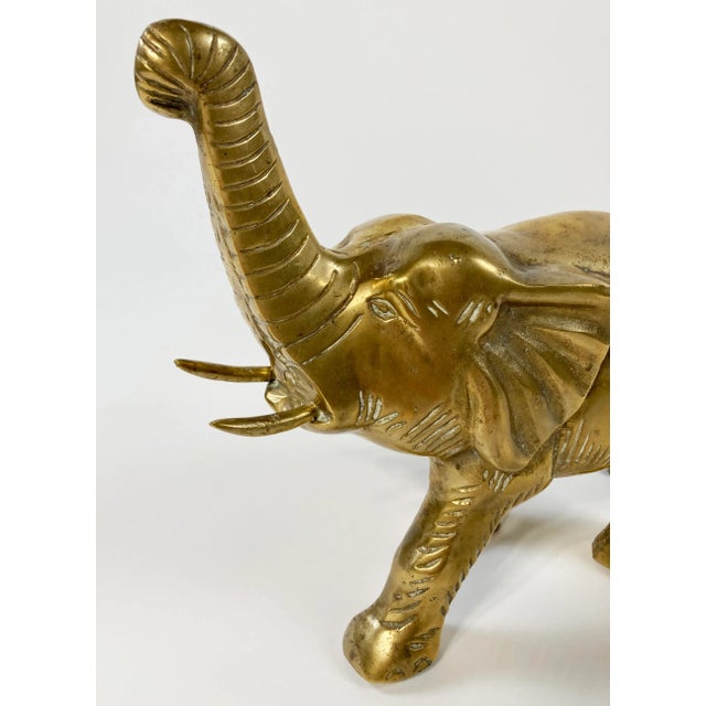 Large Brass Elephant Figure For Sale In Kansas City - Image 6 of 6
