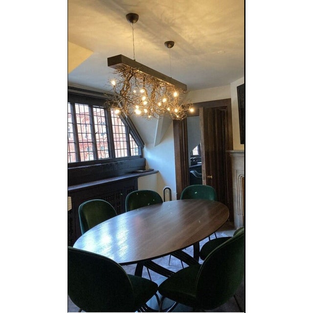 Contemporary Linear Pendant Light by Frankie Cesare For Sale - Image 3 of 10