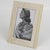 1970s Umberto Mascagni White and Gilt Aluminum Picture Frame, Italy 1970s For Sale - Image 5 of 10