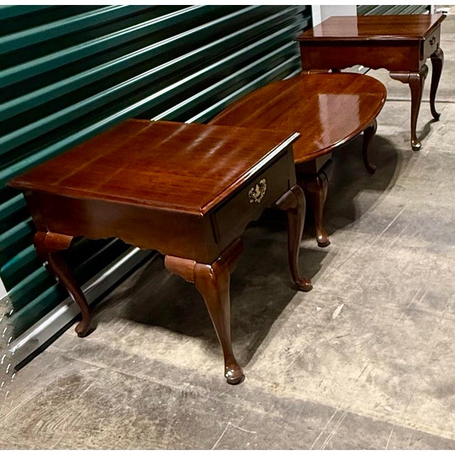 Mid 20th Century Queen Anne Style Table Set For Sale - Image 10 of 12
