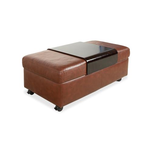 Brown Leather Arion Stool from Stressless For Sale - Image 4 of 13