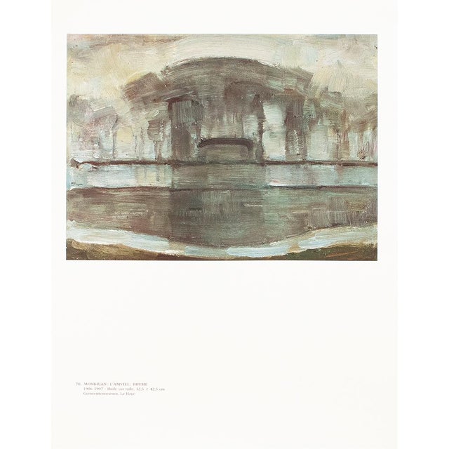 1991 After Piet Mondrian "The Amstel Mist", Full-Color Parisian Print For Sale