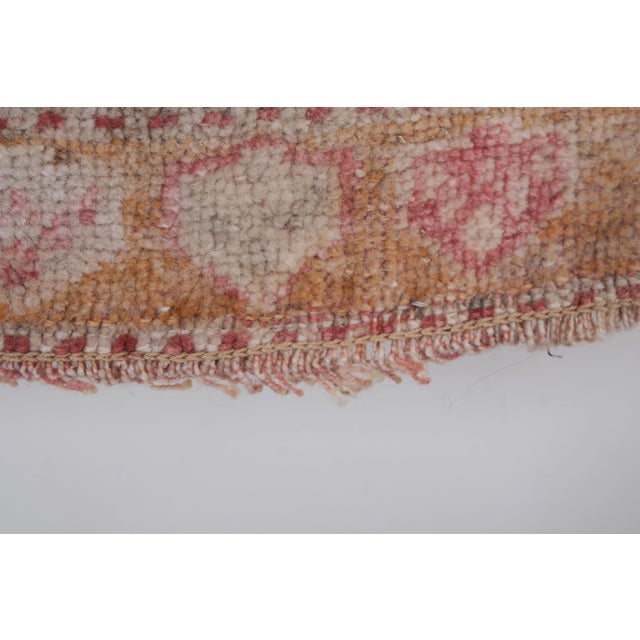 Textile Vintage Muted Turkish Tan Rug Mat 1'8'' X 3'1'' For Sale - Image 7 of 11