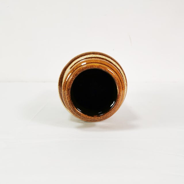 Brown Modernist Ceramic Vase from Scheurich Keramik, Germany, 1960s For Sale - Image 8 of 10