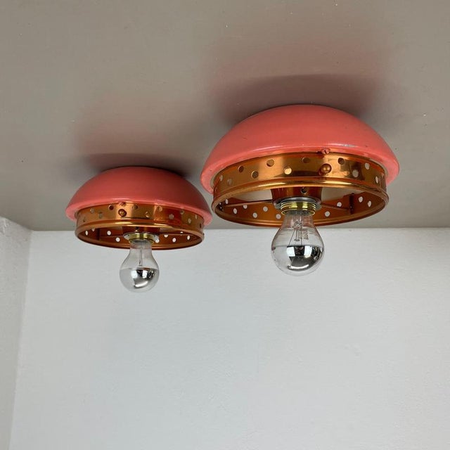Ceiling Lights in the style of Gino Sarfatti, Italy, 1950s, Set of 2 For Sale - Image 12 of 18