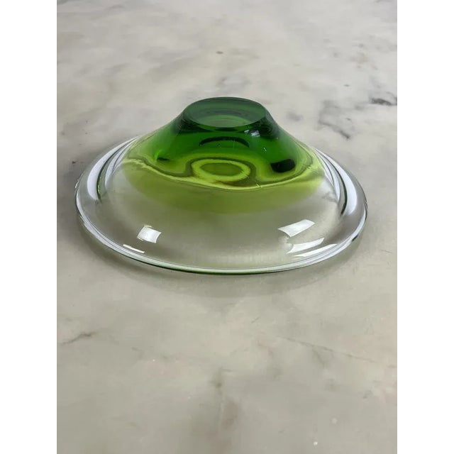 Italian Murano Submerged Glass Ashtray, 1970s For Sale - Image 9 of 13