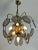 Gold Murano Glass and Brass Chandelier by Vistosi, 1970s For Sale - Image 8 of 12