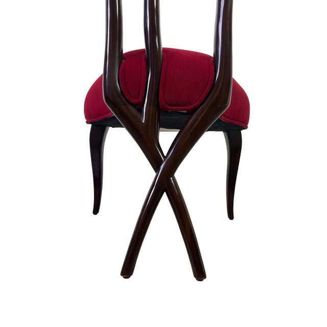 Christopher Guy Le Jardin Carved Floral Mahogany Dining Chairs, Set of 4 For Sale - Image 16 of 18