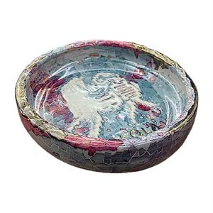 Sardinian Polychrome Ceramic Bowl by Claudio Pulli for Isola, 1970s
