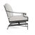 Contemporary Brown Jordan Venetian Motion Lounge Chair, Textured Pewter frame with Fusion Dove fabric For Sale - Image 3 of 11