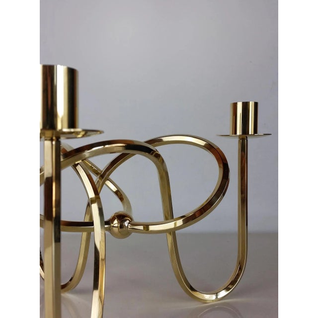 Metal Vintage Friendship Knot Candleholder by Josef Frank for Svenskt Tenn, 1938 For Sale - Image 7 of 9