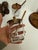 Wood Vintage Mid-Century Wood & Glass Condiment Caddy Salt & Pepper Mill Set For Sale - Image 7 of 12