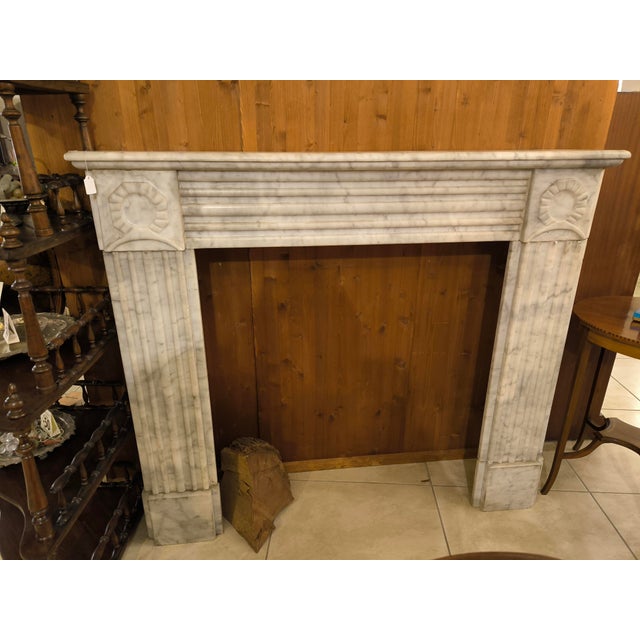 Grey Marble Fireplace, 1920s, in Flawless conditions. Designed 1920 to 1949