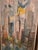 Vintage Signed Painting Mid Century Modern Cityscape For Sale - Image 12 of 14