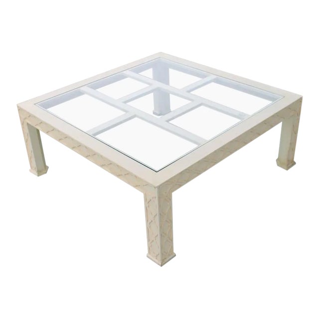 Vintage Thomasville Fretwork Coffee Cocktail For Sale - Image 9 of 9