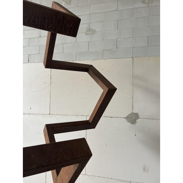 Geometric Abstraction in Steel, 1970s For Sale - Image 9 of 12