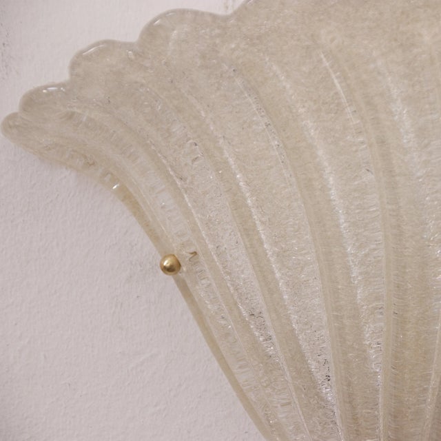 Beige Fan-Shaped Wall Light in Alabaster Scavo with Grit, Italy, 1990s For Sale - Image 8 of 12