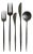 Luna Flatware - Matte Black (5 Piece Set) For Sale