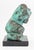 Bronson (XX) Nude Female Torso Verdigris Patinated Bronze Sculpture, signed to reverse, mounted on a black marble plinth....