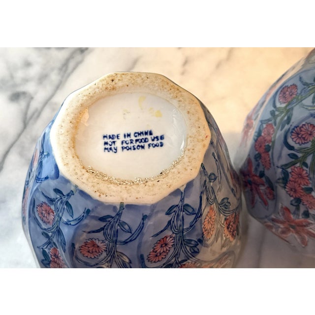 Hand Painted Pair of Chinese Vases For Sale - Image 11 of 11