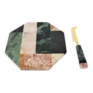 Marble Cheeseboard Set 1970s Mid Century