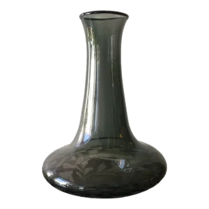 Smoke Glass Shapely Vase