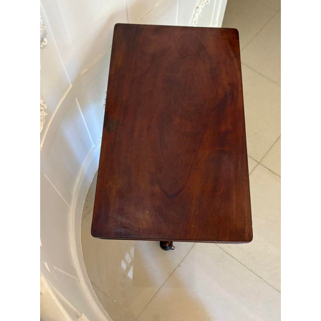 Antique Victorian Mahogany Adjustable Side Table, 1850s For Sale - Image 6 of 10