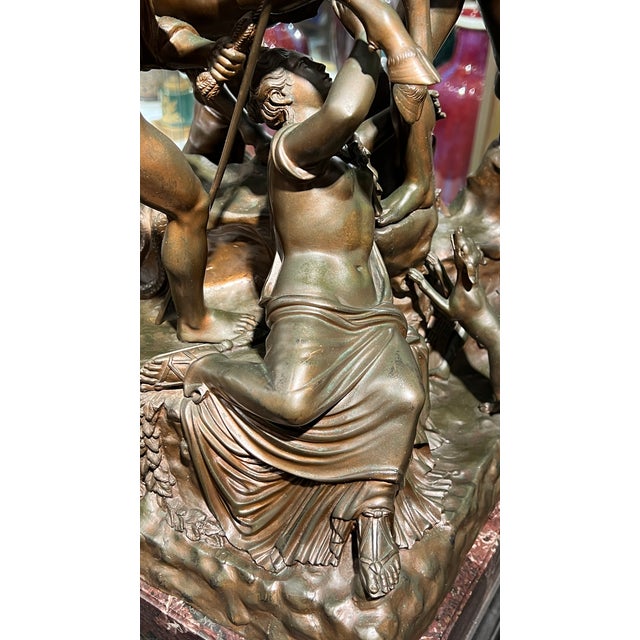Antique Italian Grand Tour Bronze Sculpture of the Farnese Bull /Nelli Foundry For Sale In New York - Image 6 of 17
