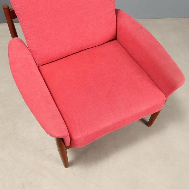 Textile 118 Armchairs attributed to Grete Jalk for France & Son, Set of 2 For Sale - Image 7 of 12