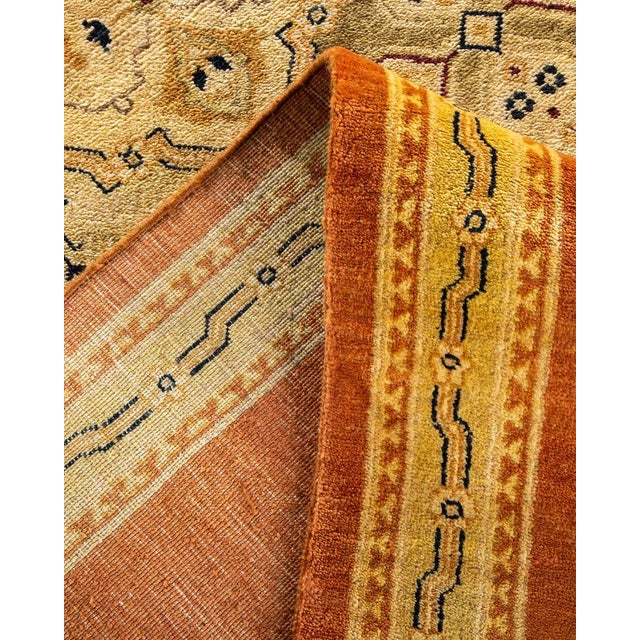 Eclectic, One-of-a-Kind Hand-Knotted Area Rug in Brown, 9' 2" x 11' 7" For Sale In New York - Image 6 of 8