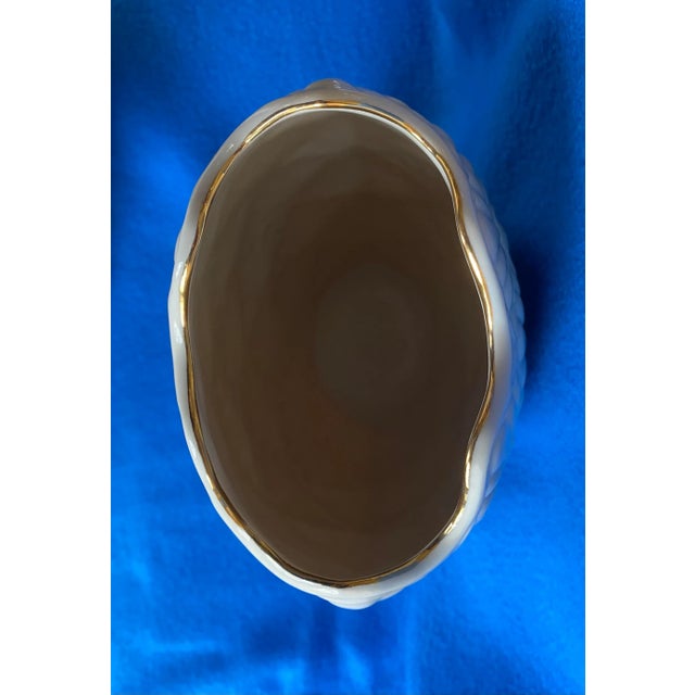 Late 20th Century Lenox Jacquard Gold Vase For Sale - Image 5 of 10