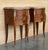 Pair Antique French Louis XV Marquetry Marble Top Nightstands with Two Drawers For Sale - Image 17 of 18