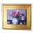 Impressionist Floral Bouquet Displayed in White Ironstone Pitcher Painting Include the Antiqued Gold Wood Frame For Sale