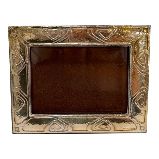 Vintage Sterling Silver 925 Picture Frame Hearts 3.5 X 5 Italian Style For Sale