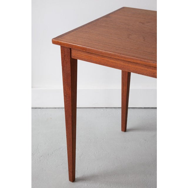 Wood Mid-Century Danish Teak Side Table, 1960s For Sale - Image 7 of 7