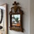 Neoclassical Mid 19th Century Neoclassical Urn and Floral Carved Gilt Mirror For Sale - Image 3 of 10