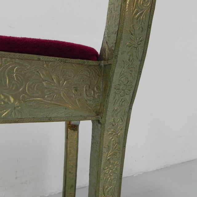 Dining Chair with Stamped Tin, 1920s For Sale - Image 18 of 18