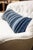 Long Rich Faded Indigo Stripe Lumbar Cushion For Sale - Image 9 of 9
