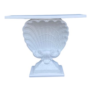 Grosfeld House Plaster Shell Console For Sale