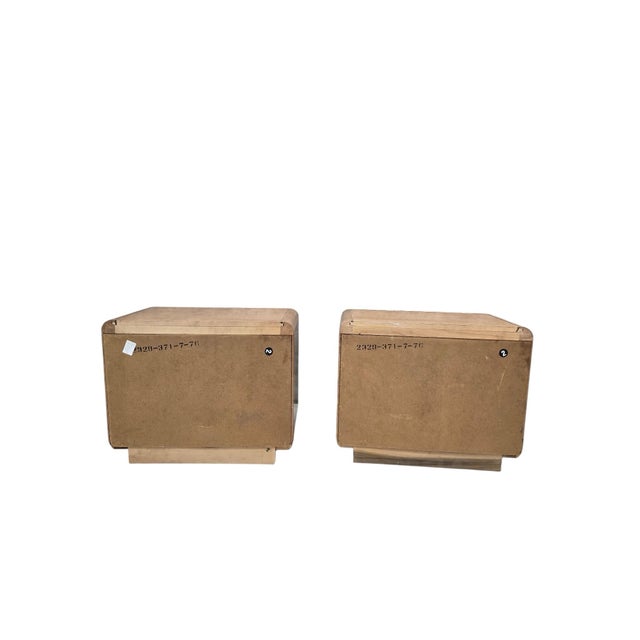 Mid Century Modern Headboard and Nightstands Set by American of Martinsville For Sale - Image 12 of 12