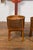 Mid 20th Century Woven Rattan Basket on Legs with Greek Key Motifs For Sale - Image 4 of 12