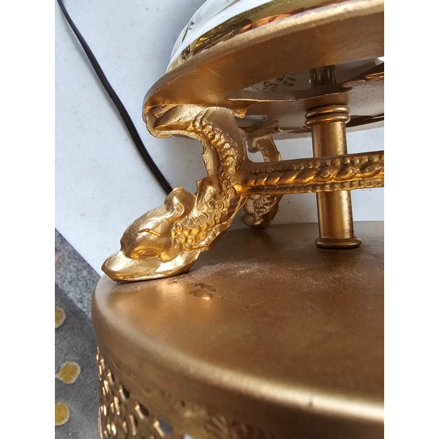 Vintage Meissen Porcelain Capodimonte 3-Way Table Lamp For Sale - Image 10 of 12